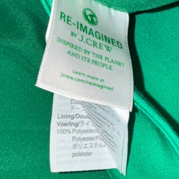 EUC J. Crew No. 2 Pencil® Skirt Bi-stretch Cotton Blend Green Size 24 - Picture 5 of 11